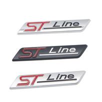 Ford Focus ST-Line Metal Fender Emblem Badge juoda