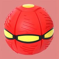 Pet Flying Saucer Ball Magic Outdoor Throw Disc Ball For Kids And Dog Interactive Pet Training Sports Game Supplies Ufo Pets Toy raudona