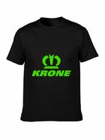 KRONE Logo Black Cotton T-shirt S black