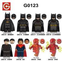 G0123 Super Hero Series Batman Keaton Flash Building Blocks Figure Toy GH0175-0182