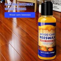 120ml Natural Beeswax Wood Polish Wooden Furniture Polishing Care Cream Natural Pure Wax For Wood Floor Maintenance With Towel 1 size blue