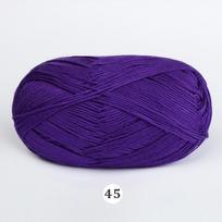 50 g/kamuolys Aukštos kokybės minkšti, švelnūs rankų kūdikių nerimo verpalai, natūralūs bambuko medvilnės purple