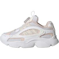 Adidas Originals Ozmillen Boa Shoes Comfortable Versatile Low Top Casual Shoes Kids Shoes White Light-Pink HQ0276 33 white