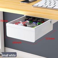Large Under-Desk Invisible Storage Drawer Organizer for Office Desktops beige