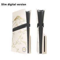 Nauji skydeliai PS5 Slim su disko skaitytuvu, PS5 Pro konsolės apsauginis dangtelis, kieto plastiko keičiamas korpusas, Yotei priedai white