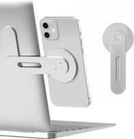 2025 Magnetic Laptop Phone Holder Computer Monitor Side Cell Phone Slim& Foldable For iPhone 14 13 12 Series Case and All Phone balta