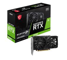 MSI GeForce RTX 3050 VENTUS 2X E 6G OC Gaming Graphics Card - 6GB GDDR6 1492 MHz PCI Express Gen 4 96-bit DP(v1.4a) 1x HDMI 2.1 (4K compatible)