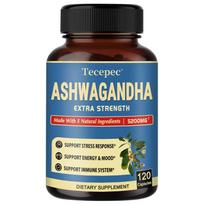 Herbal Extracts Supplement, With Turmeric Root, Rhodiola Rosea Root, 120 Capsules Per Bottle 120 Capsules black