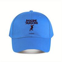 Imagine Dragons  tour inspired fashion rock style baseball cap Polyester  adjustable cap Adjustable blue