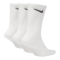 NIKE vyriškos kojinės, greitai džiūstančios, kvėpuojančios sportinės kojinės, iki pusės blauzdos, trijų porų pakuotė, SX7676-100 Baltos M white