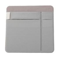 Lipnus standžiojo disko laikiklis nešiojamam kompiuteriui, lipni kišenė-organizeris išoriniams SSD, USB diskams, kabeliams, rašikliui gray
