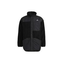 Adidas Preserve Boa Fleece-Lined High Collar Warm Cotton Jacket Men Outerwear Black H40911 L black