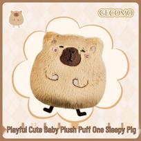 Choose a Playful Cute Baby Plush Powder Puff: Soft, Skin-Friendly, Thick, Perfect for Loose Powder & Powder Cake, Essential Beauty Tool. white
