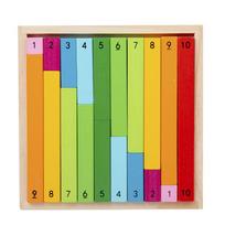 Medinės Montessori mokymo priemonės Matematikos žaislai Spalvotos frakcijos lazdelės Vaikų darželis Ankstyvasis ugdymas Mokymasis Mokomieji žaislai vaikams