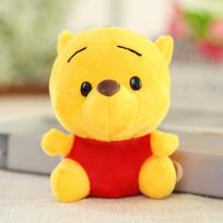 12-20Cm Winnie The Pooh Bear Tiger Pig Anime Cute Animation Plush Dolls Toys Keychain Pendant Room Decoration Kids Birthday Present 10cm yellow
