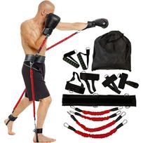 25LBS Boxing Rally Band Bounce Strength Trainer Waist and Abdominal Core Exercise Basketball Jumping Agility Rope Trainer black