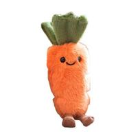 Cute Carrot Vegetable Plush Keychain, Small Stuffed Pendant for Bag Backpack Purse, Kawaii Key Ring Charm, Gift for Girls Women Carrot Set brown