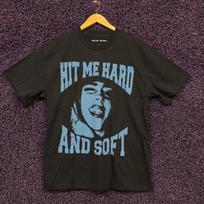 Billie Eilish Wink Hit Me Hard and Soft Album Pop T-Shirt XL L gray