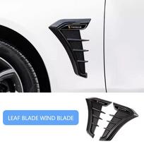 KWPV2 For Porsche 911 718 Taycan Panamera Cayenne Macan Cayman Car Fender Side Vent Air Flow Intake Hole Grille Sticker Auto Accessory black