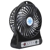 Mini stalo ventiliatorius Nešiojamas kūdikio lovytės automobilio sėdynių ventiliatorius USB įkraunamas Mažas ventiliatorius Oro cirkuliatoriusJuodas gray