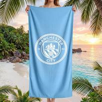 Manchester City Beach Towel Soft Microfiber Summer Towel Quick Dry Absorbent Towel for Beach Swimming Pool Travel 70cmx140cm(27x55inch)