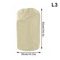 Lauko dujų baliono dangalas Propano baliono dangalas 210D Apsauga nuo drėgmės, dulkių ir saulės Dangalas su raišteliu terasai, laukui as the picture beige