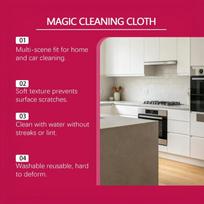 Microfiber Cleaning Cloths 6 Pack Reusable Absorbent for Glass Window Car Screen Kitchen Home Office Cleaning one size gray