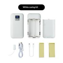 21700 Powerbank Housing Easy to Carry Plastic Case for 2Pcs 21700 Batteries Compact Storage Box for DIY Portable Power Bank A2 balta