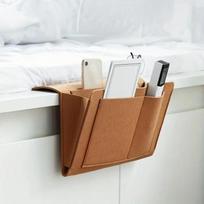 Bedside Hanging Storage Bag Mobile Phone Remote Control Tissue Storage Bag Bedside Book Storage Hanging Bag Sundry Storage Bag Household Items  27*8*21cm ruda