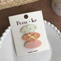 3 vnt./rinkinys Saldus mielas vaikų mergaičių plaukų segtukas Madingas lankelis, vyšnių languotas stiliaus plaukų segtukas Gražus audinys, šoninis segtukas Kawaii mergaičių galvos apdangalai white