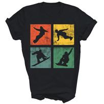 Snowboard Snowboarder Snowboarding Vintage Unisex Shirt Gift M gray