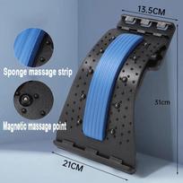 Nugaros tempimo priemonė Daugiaaukštis reguliuojamas masažuoklis Juosmeniui Kaklui Fitnesui Juosmens Kaklo Stuburo Kaklo Stuburo Atrama Masažuoklio Įrankiai Blue-1PC gray