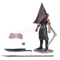 Figma Sp-055 Silent Hill Pyramid Head Action Figure 17cm Red Pyramid Thing Revelation 3D Figure PVC Bubble Head Nurse Model Toys gray