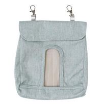 Rabbit for Hay Feeder Bag Hanging Feeding Sacks Single Hole Solid Color for Small Animals Chinchilla Guinea Pig Bunny M gray