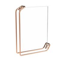 Retro Metal Photo Picture Frame High Translucent Acrylic Picture Display Holder 6 inch rožinio aukso spalvos