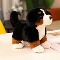 Like Real Bernese Mountain Dog Plush Toy Stuffed Animals Gentle Cute Puppy Pet Doll Children Kids Girls Lovely Gift Room Decor white