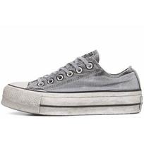 Chuck Taylor All Star Wmns Converse Lift Platform Low 'Smoked Canvas - Grey' Women's 563112C 42.5 gray