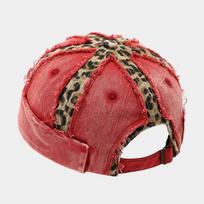 Spring And Summer Cotton Print Docker Cap Brimless Hat Skullies Beanie Hats Landlord Sailor Cap Men And Women 30 56-60cm wear raudona