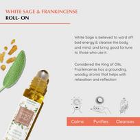 White Sage and Frankincense Oil Roll-On Blend for Cleansing, Aromafume gray