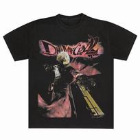 Devil May Cry 2 Dante Retro Action Game T Shirt for Men Women Vintage Hack and Slash Graphic Te XL gray