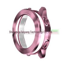 Xiaomi S3 Electroplated Hard Case: Hollow PC Protective Cover for Xiaomi Watch. Hollow Case + Bezel