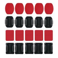 8/12/16/20/24/36Pcs Helmet Adhesive Pad Sticker Flat Curved Mounts Accessories Kit for Hero 12 11 10 9 8 7 6 5 4 3 20 black