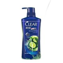 Clear vyriškas gaivinantis šampūnas su laimu ir mentoliu, reguliuojantis riebalavimąsi, 500g blue