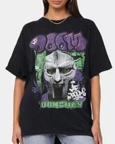 MF Doom Rap Hiphop Black Short Sleeve Cotton T-shirt Unisex S-5XL Reprint Unisex T-Shirt L gray