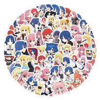 Cartoon Anime Stickers Pack: 100 Sheets for Journals, DIY Stationery, Phones, Laptops pink