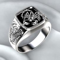Huitano vikingų Šiaurės mitologija Milžiniškas vilkas Vyrų žiedas Gynyba Totemas Vilkas mada Hip Hop Rokas Unisex Pirštų žiedas Punk Dovana 6&Antique Silver Plated