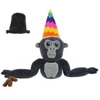 16.53In Gorilla Tag Monke Plush Toy  Cartoon Game Figure Gorilla Tag Plush Doll Soft Stuffed Plush Animal Toy Birthday Gift juoda