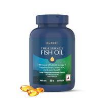 GNC Triple Strength Fish Oil 1500mg Omega-3 with 900mg EPA & DHA | 30 Softgels | For Heart, Healthy Cholesterol, Joint Comfort, Focus & Vision |
