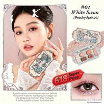 Eyeshadow Palette Flower Knows Swan Ballet šviesi violetinė