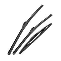 For Nissan Note MK1 2004-2013 2005 2006 2007 Wiper Front & Rear Wiper Blades Windshield Windscreen Window Brushes 24 +14 +12 Q02-24,Q02-14,C-12